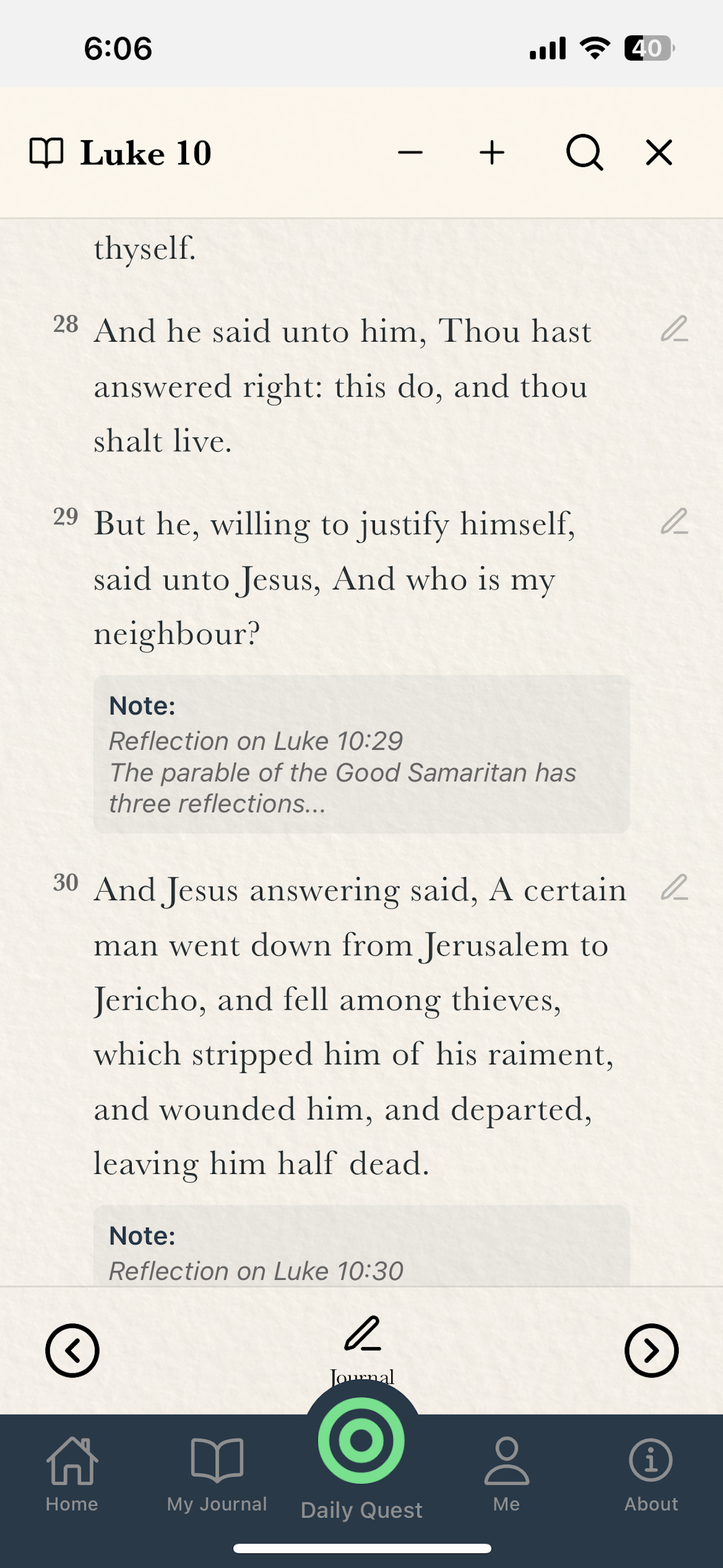 Bible Reader Screenshot